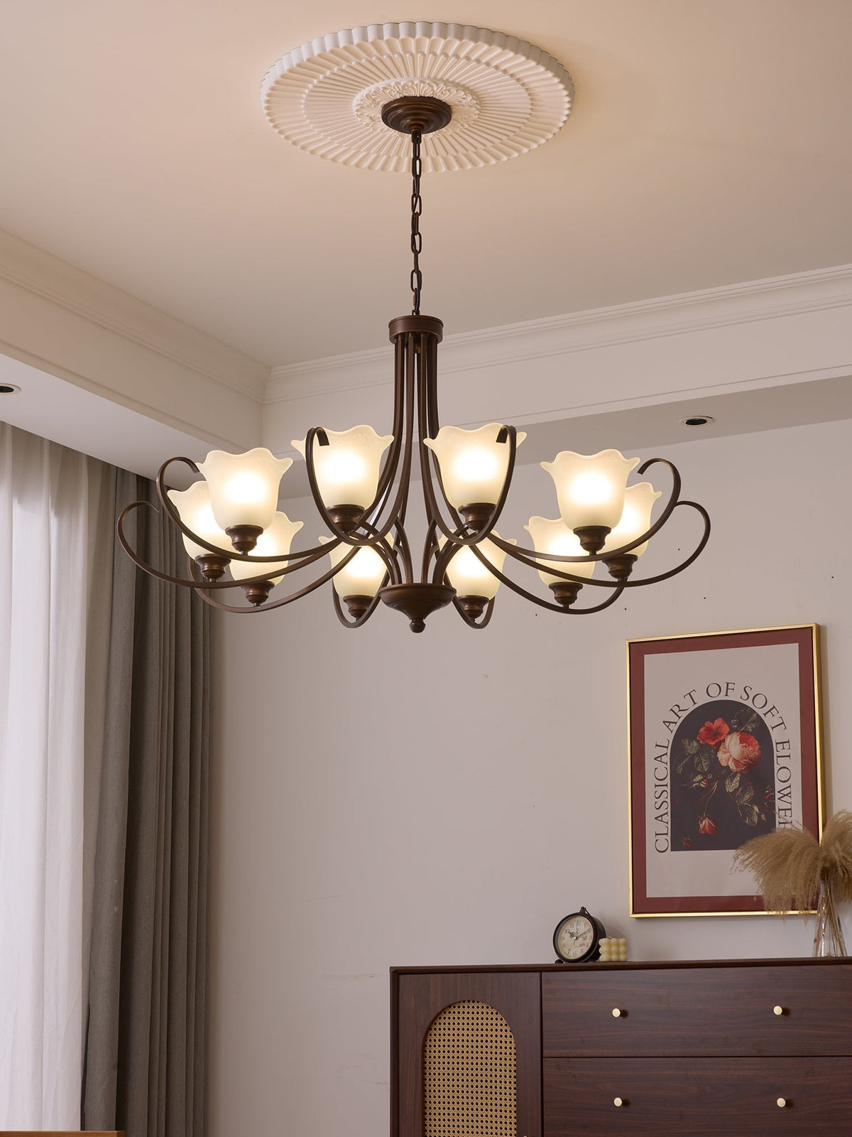 Lustre Dolce en verre et métal – vue 7