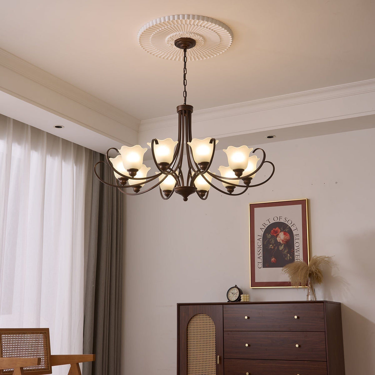 Lustre Dolce en verre et métal – vue 8