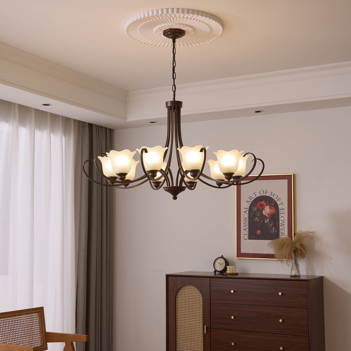Lustre Dolce en verre et métal – vue 9