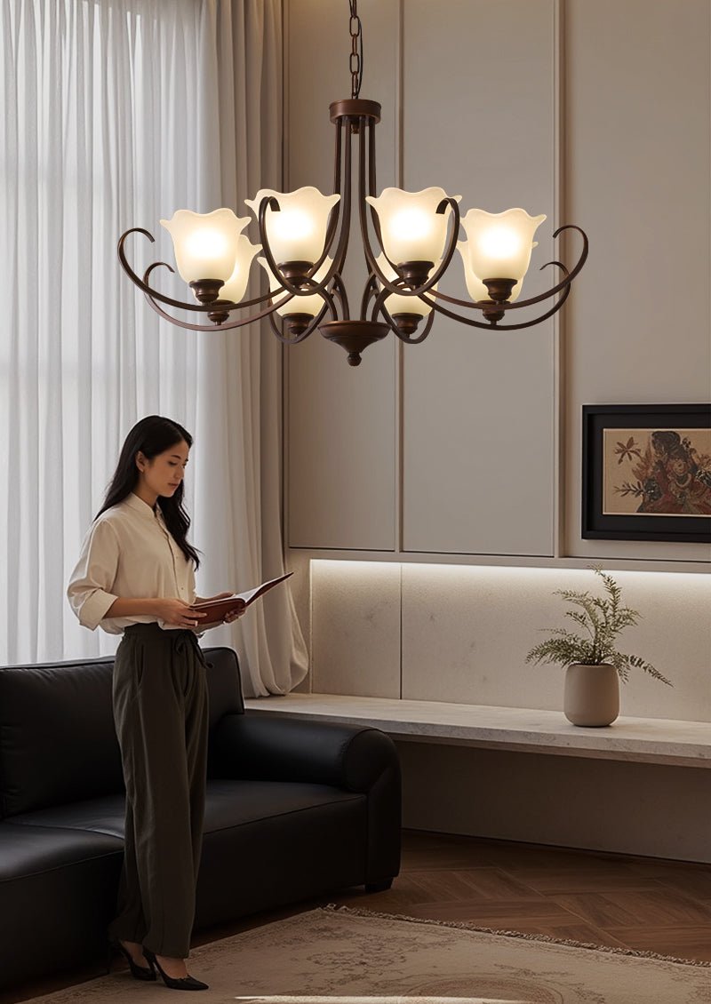 Lustre Dolce en verre et métal – vue 44