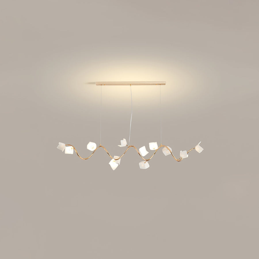 Lustre Olivine en céramique et fer – vue 5