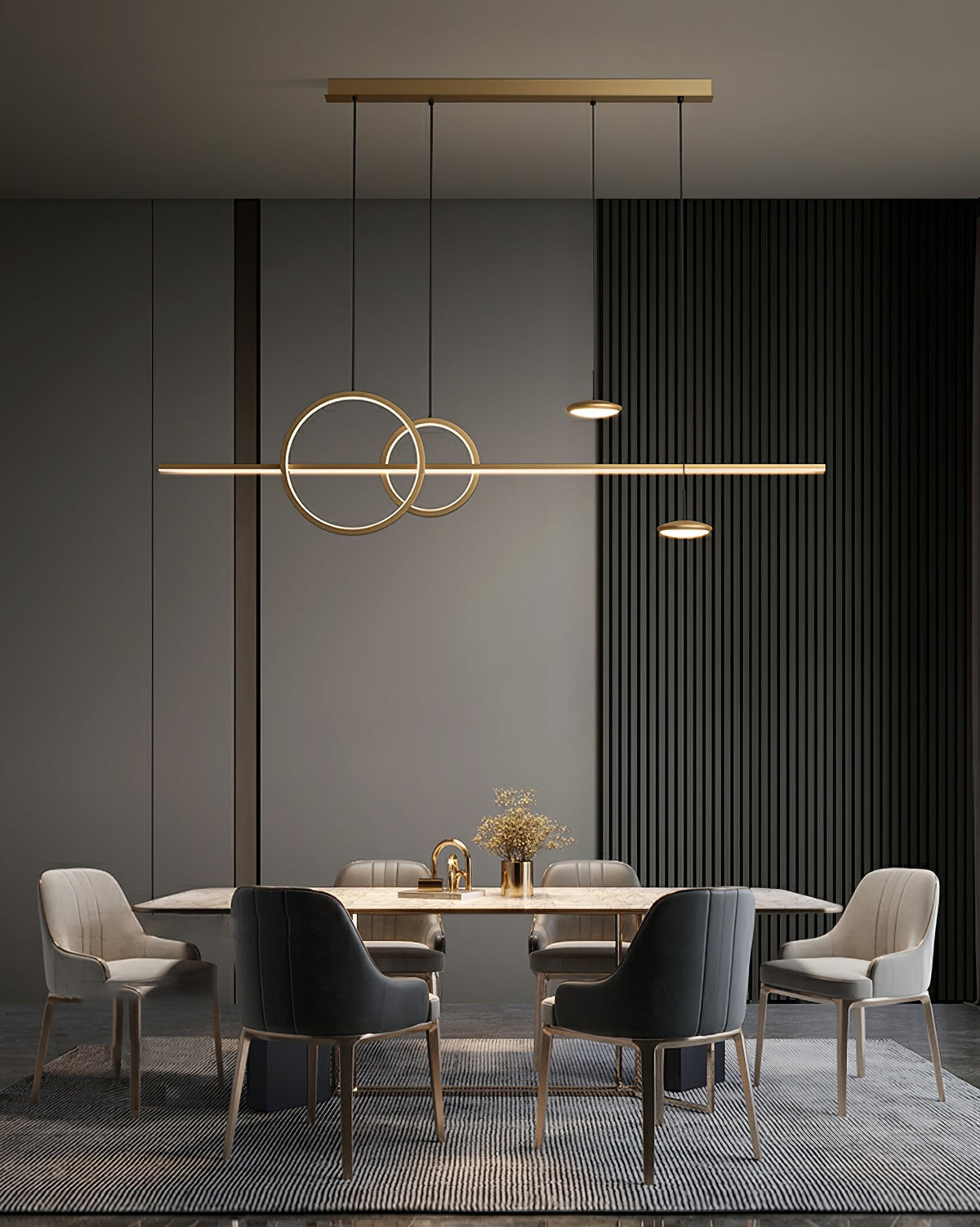 Lustre Girouette en laiton – vue 6