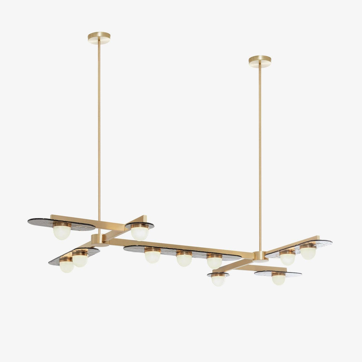 Lustre Sarlat en verre et fer – vue 14