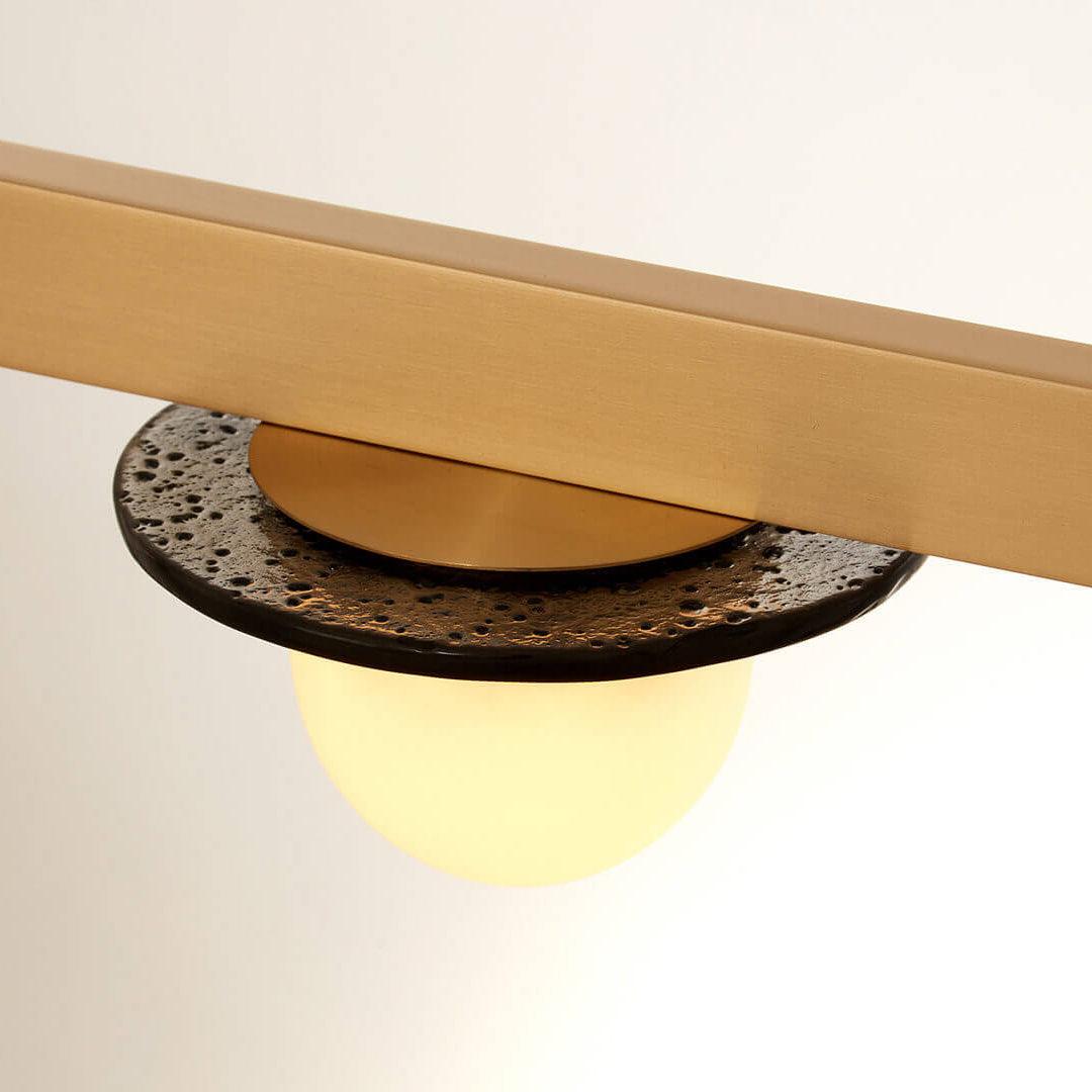Lustre Sarlat en verre et fer – vue 17