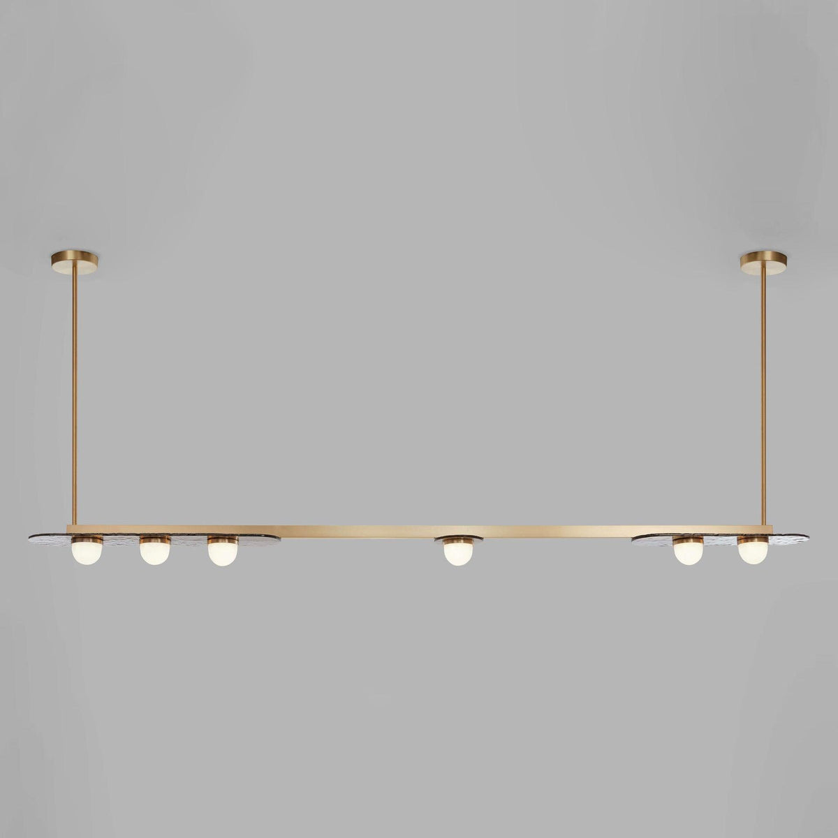 Lustre Sarlat en verre et fer – vue 18