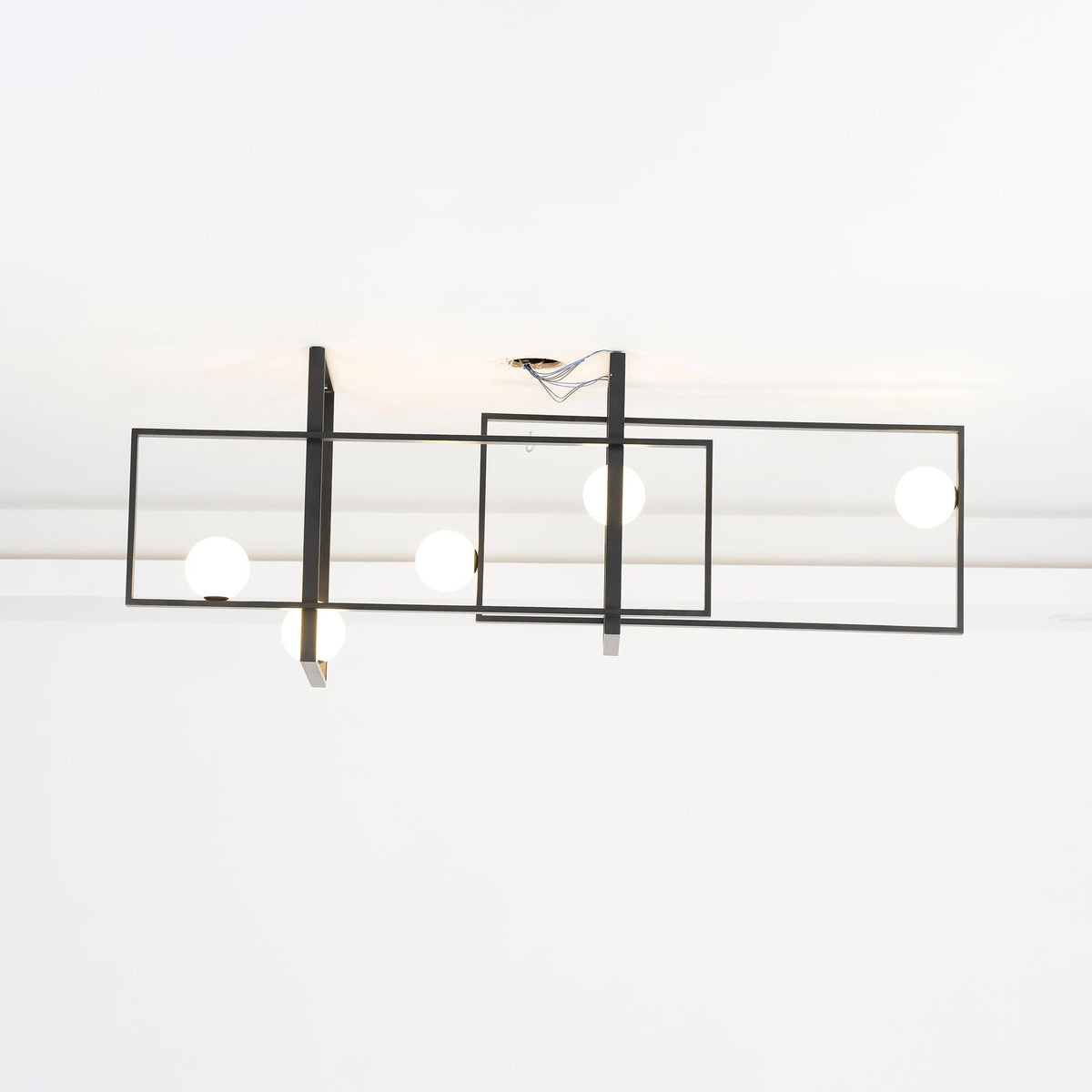 Lustre Aragon en verre et laiton – vue 46