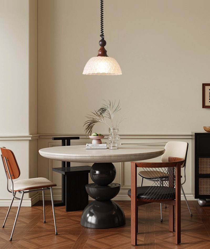 Suspension Atlas en bois et verre – vue 37