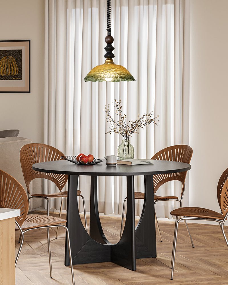 Suspension Atlas en bois et verre – vue 39