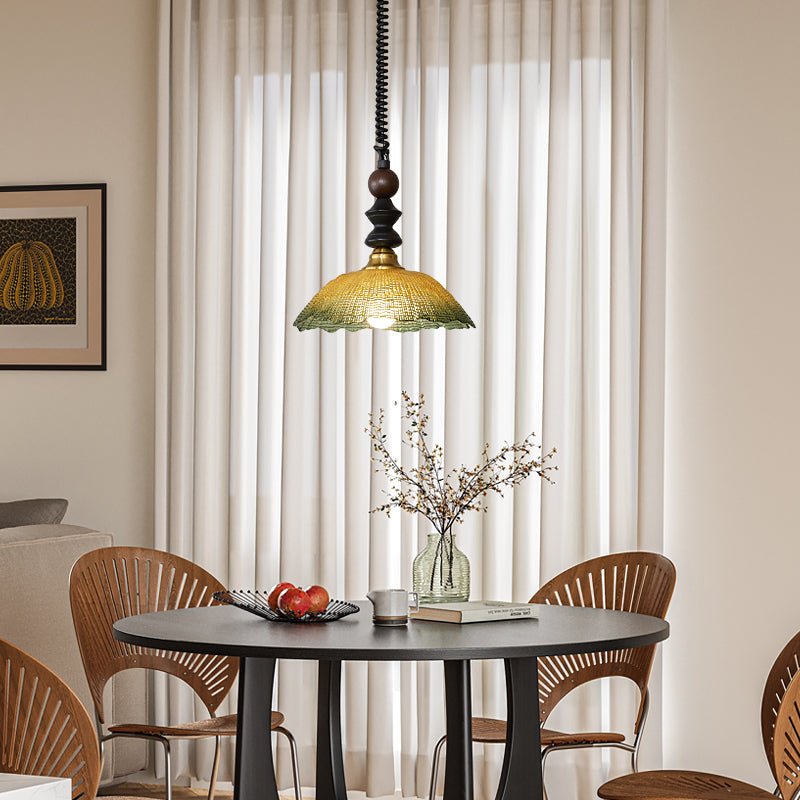 Suspension Atlas en bois et verre – vue 23