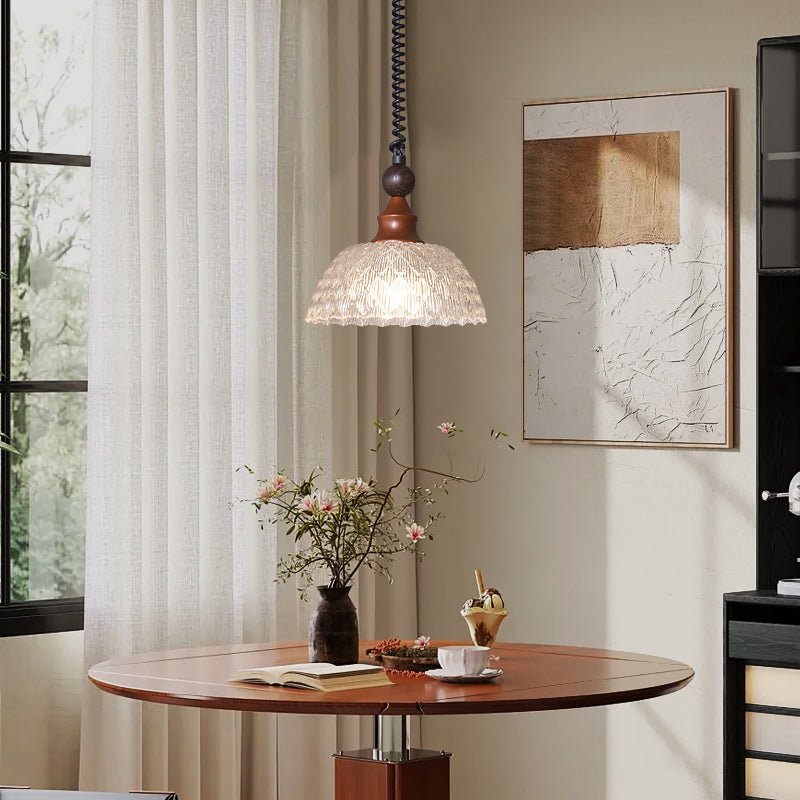 Suspension Atlas en bois et verre – vue 61