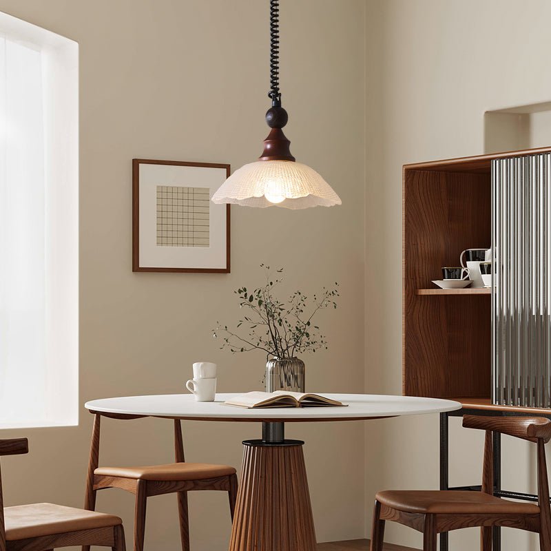Suspension Atlas en bois et verre – vue 34