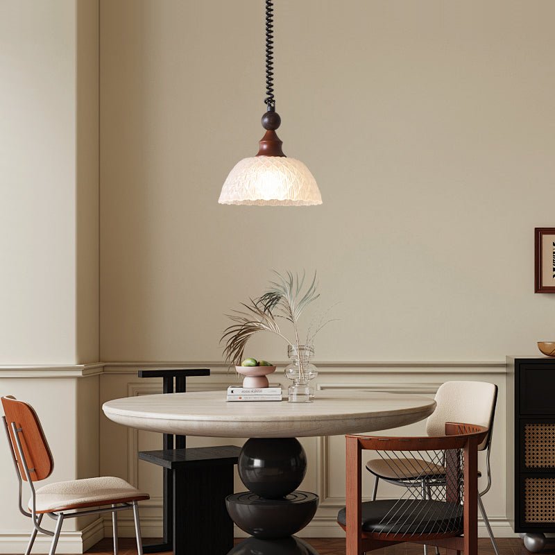Suspension Atlas en bois et verre – vue 12