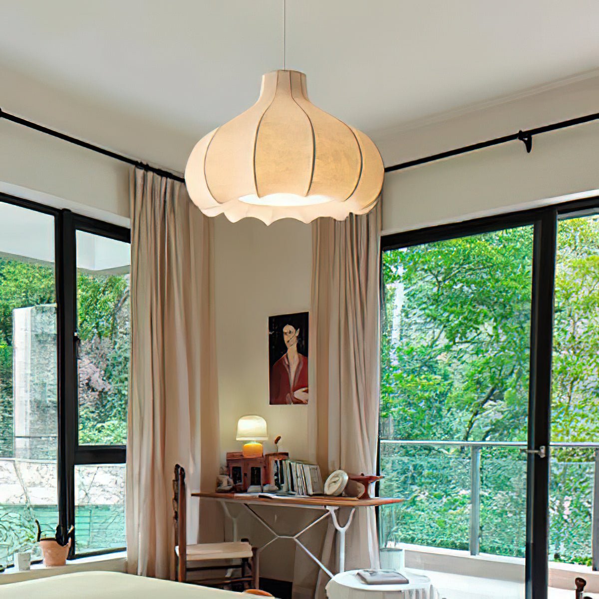 Suspension Giroflée en tissu et métal – vue 13