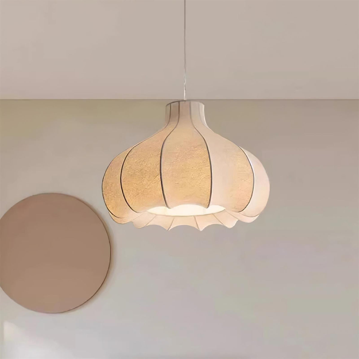 Suspension Giroflée en tissu et métal – vue 4