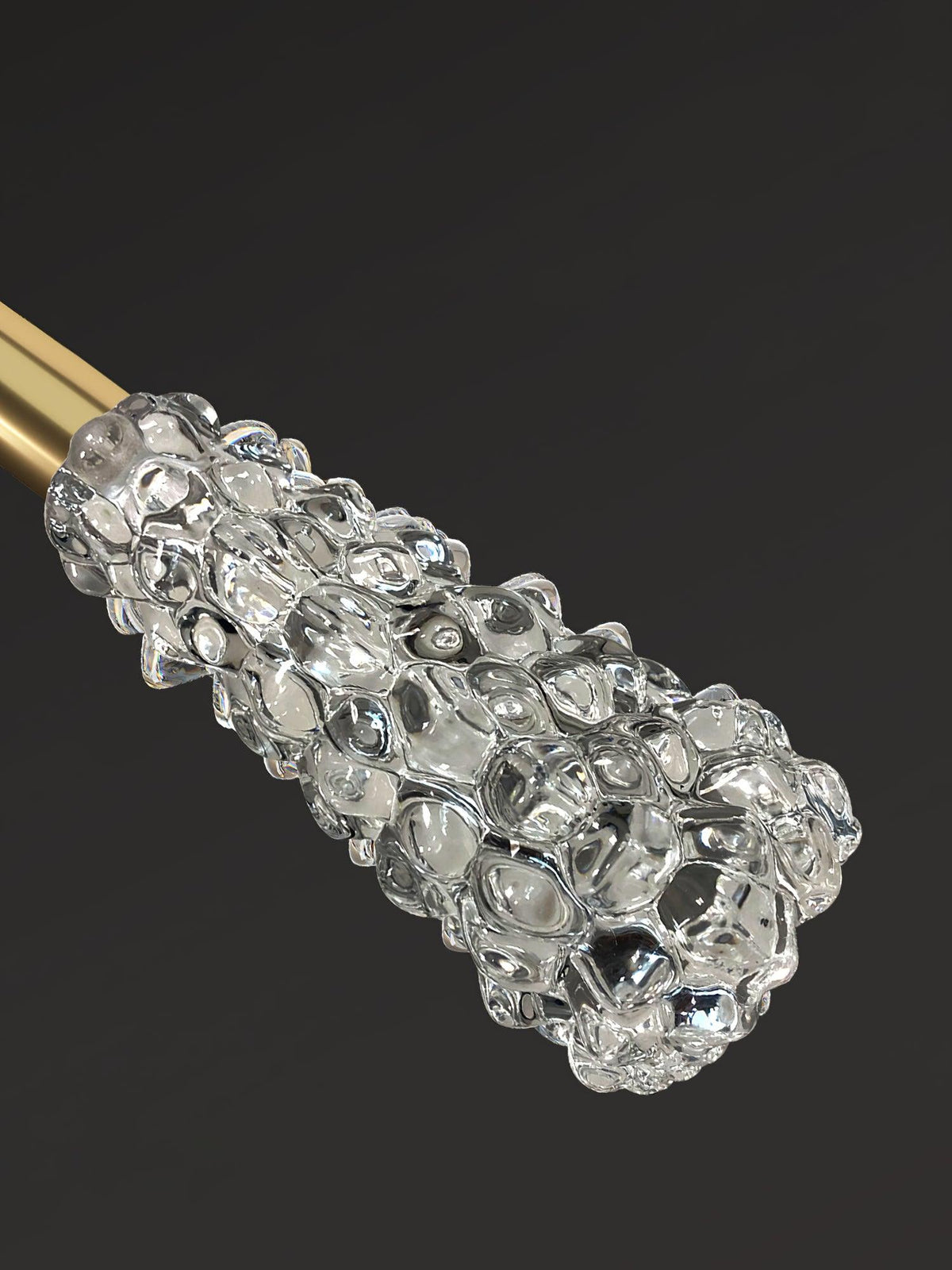 Suspension Grésil en cristal et métal – vue 9