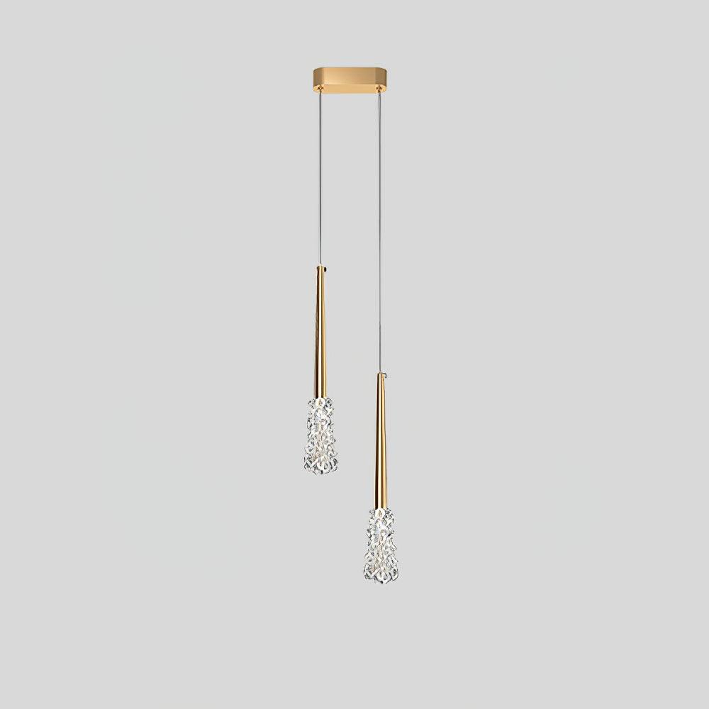 Suspension Grésil en cristal et métal – vue 10