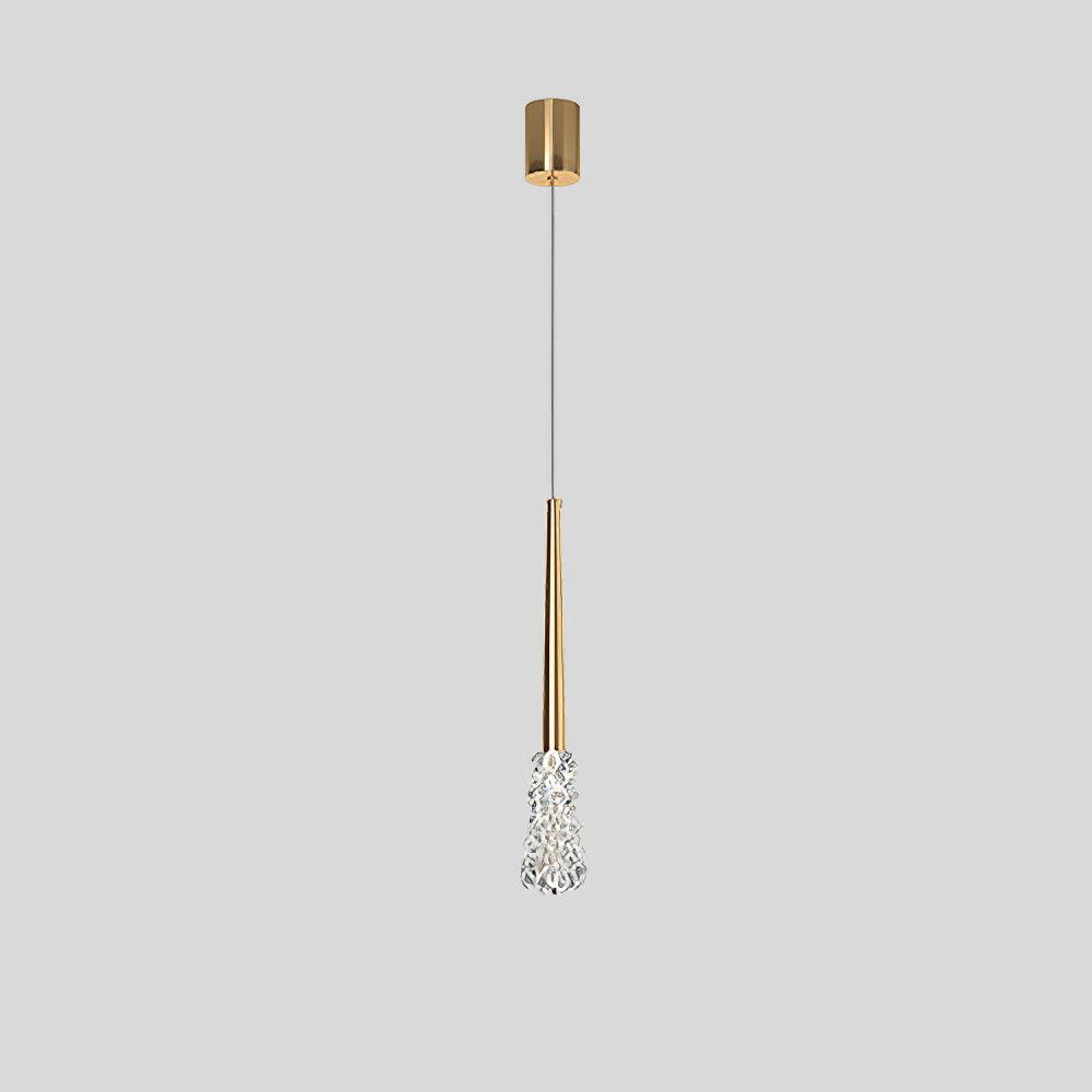 Suspension Grésil en cristal et métal – vue 13