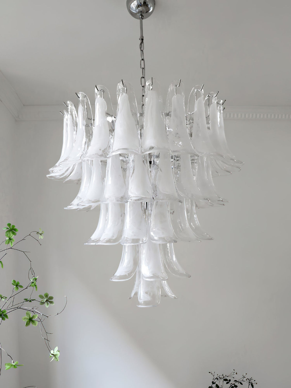 Lustre Colombe en verre et métal – vue 148