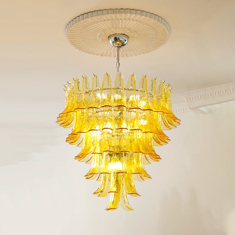 Lustre Colombe en verre et métal – vue 60