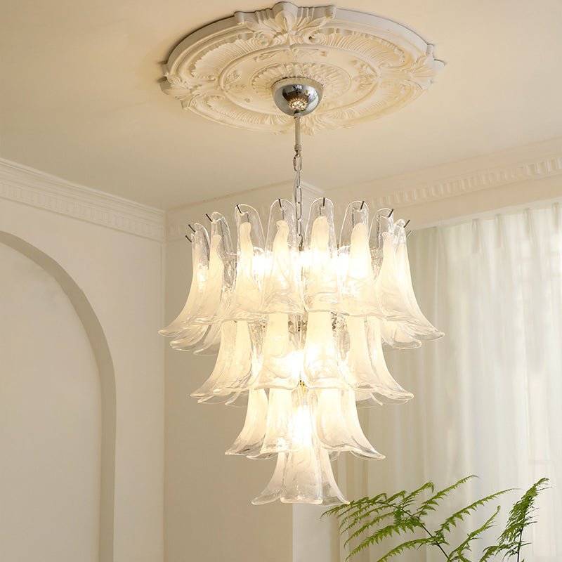 Lustre Colombe en verre et métal – vue 85