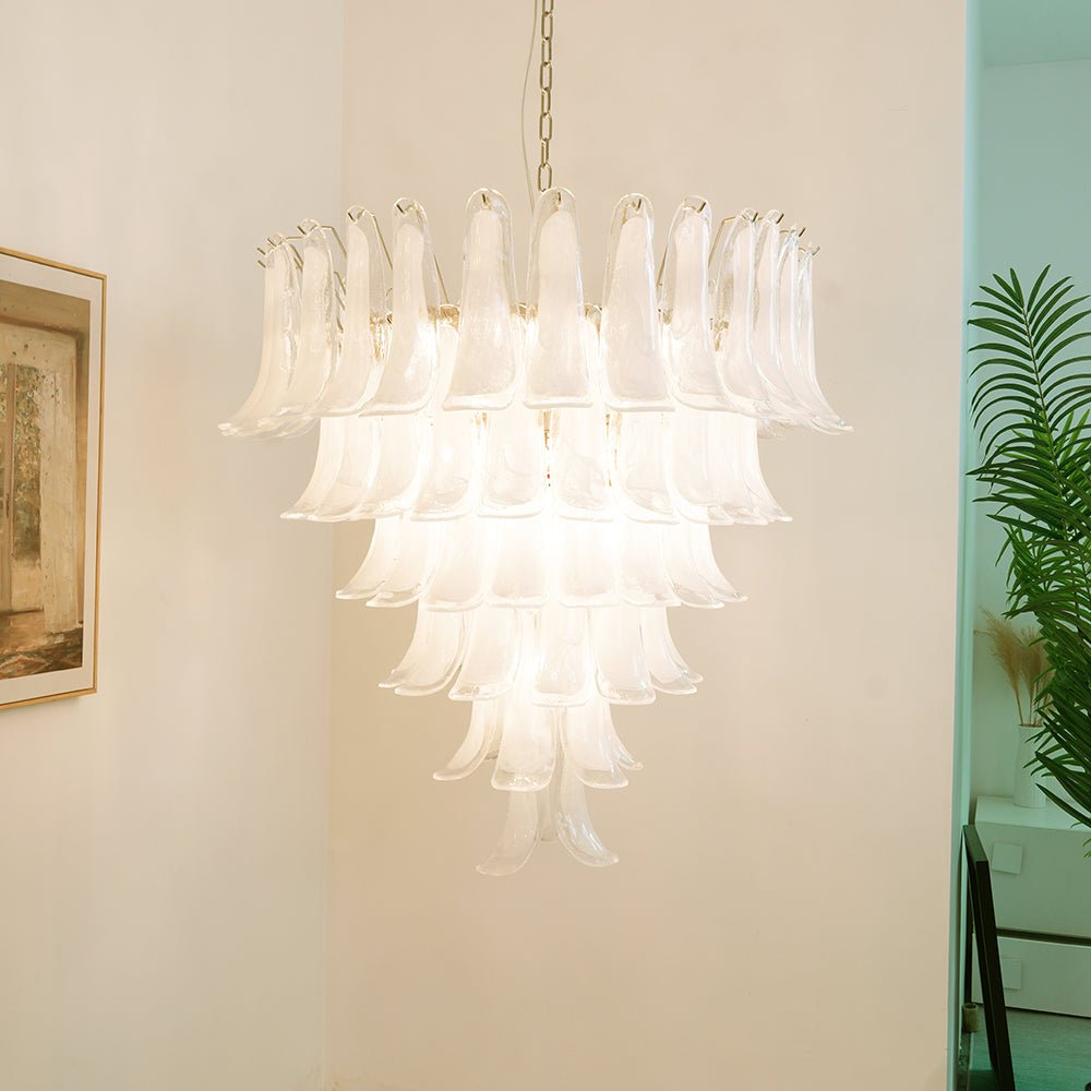 Lustre Colombe en verre et métal – vue 16