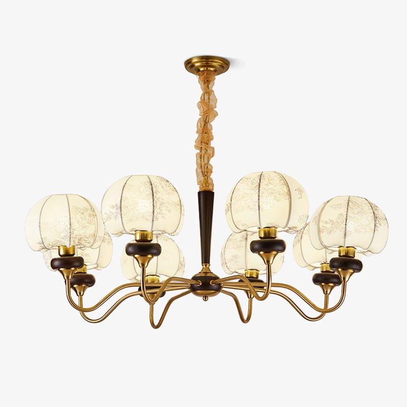 Lustre Tango en tissu et bois – vue 31