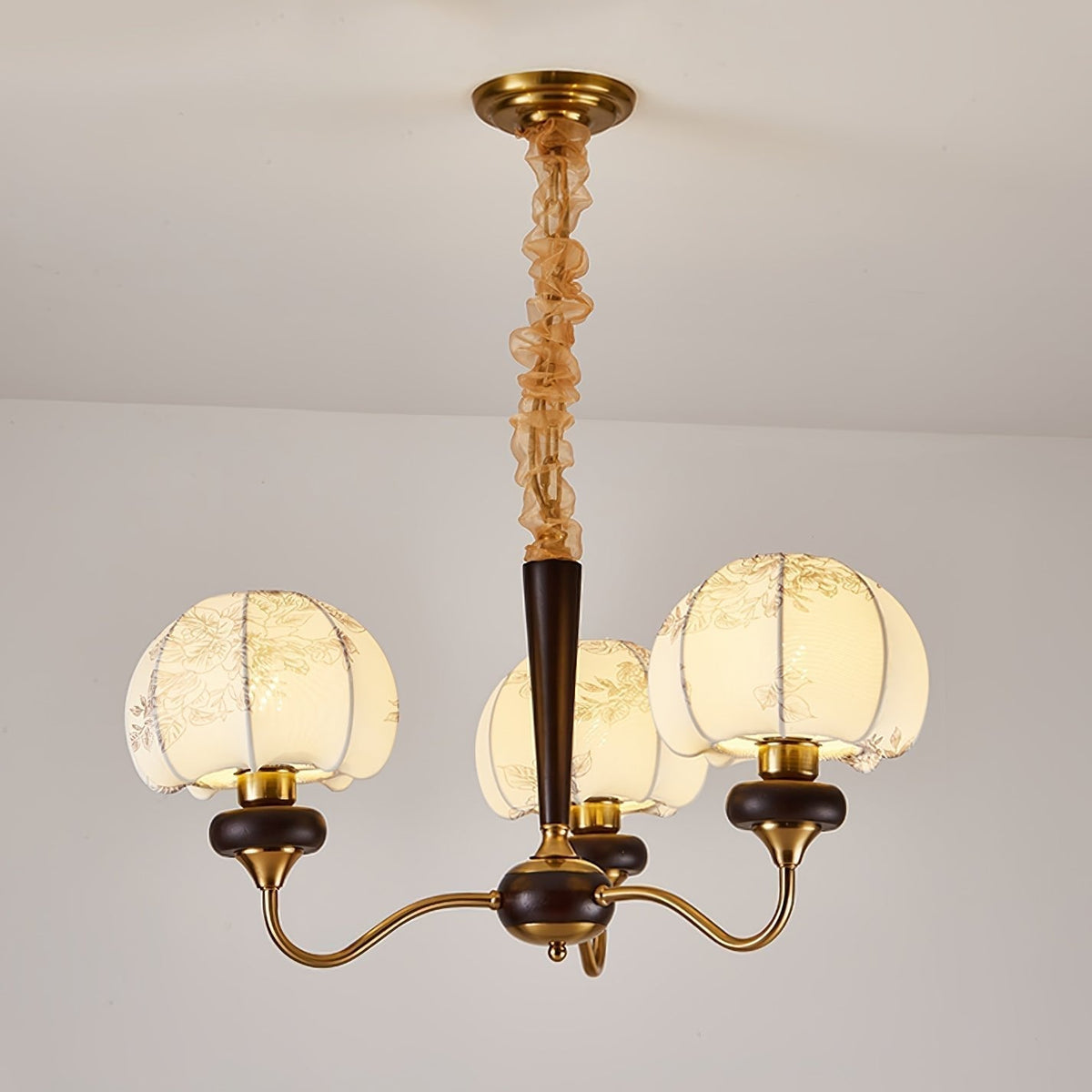 Lustre Tango en tissu et bois – vue 35