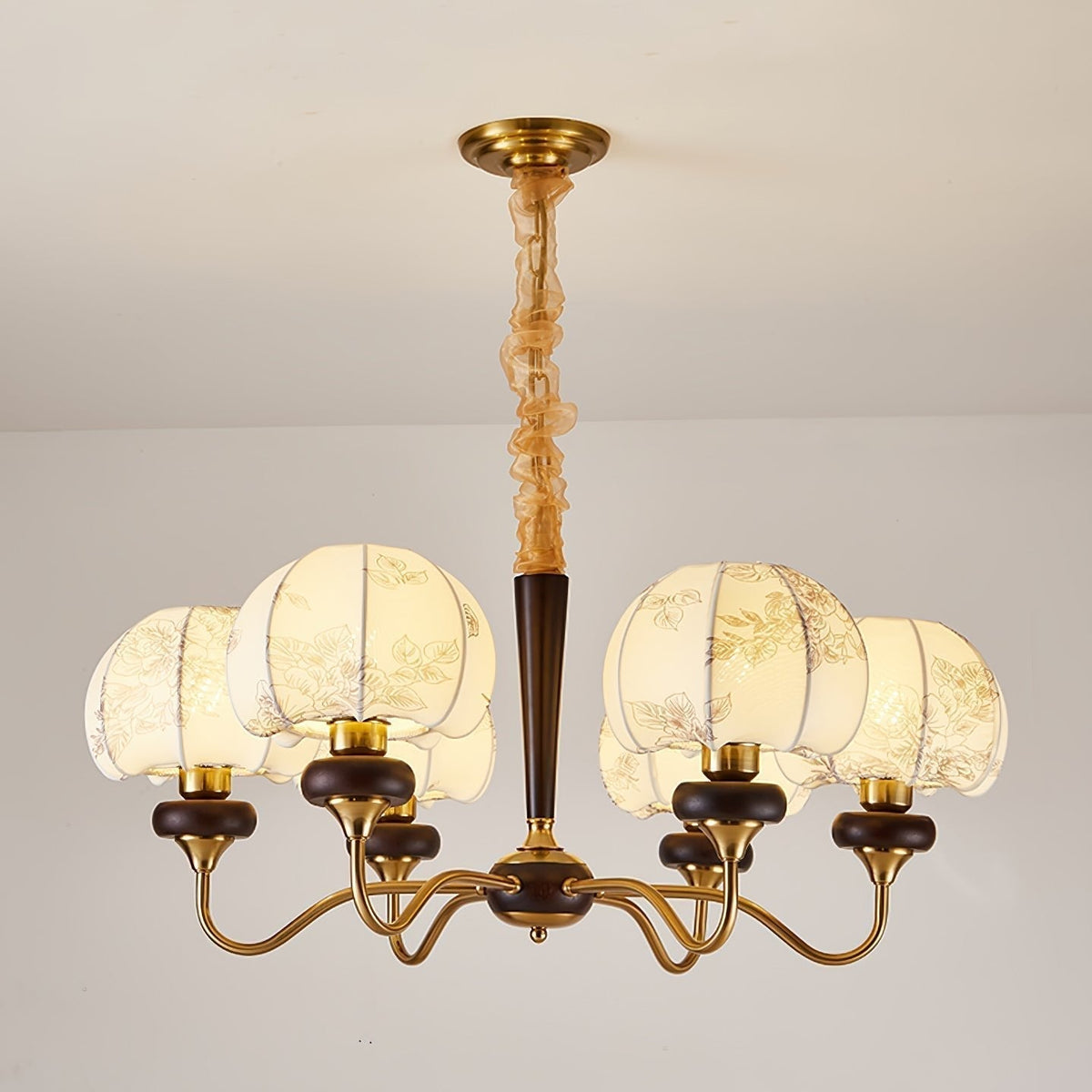 Lustre Tango en tissu et bois – vue 37