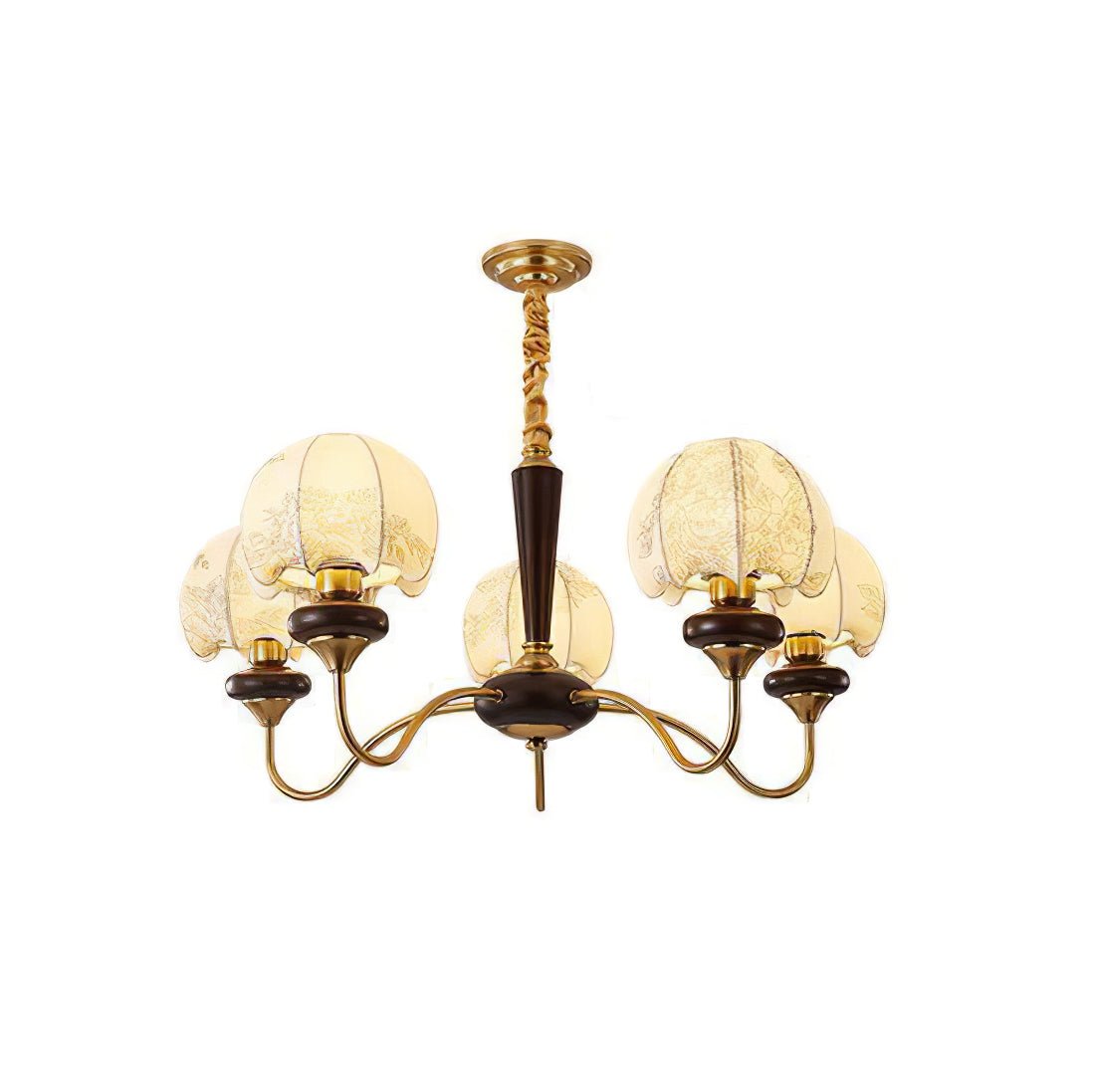 Lustre Tango en tissu et bois – vue 41