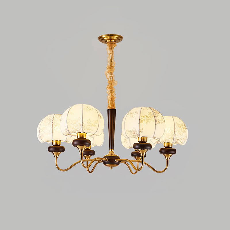 Lustre Tango en tissu et bois – vue 12