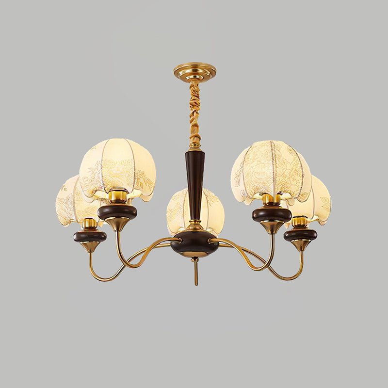 Lustre Tango en tissu et bois – vue 23