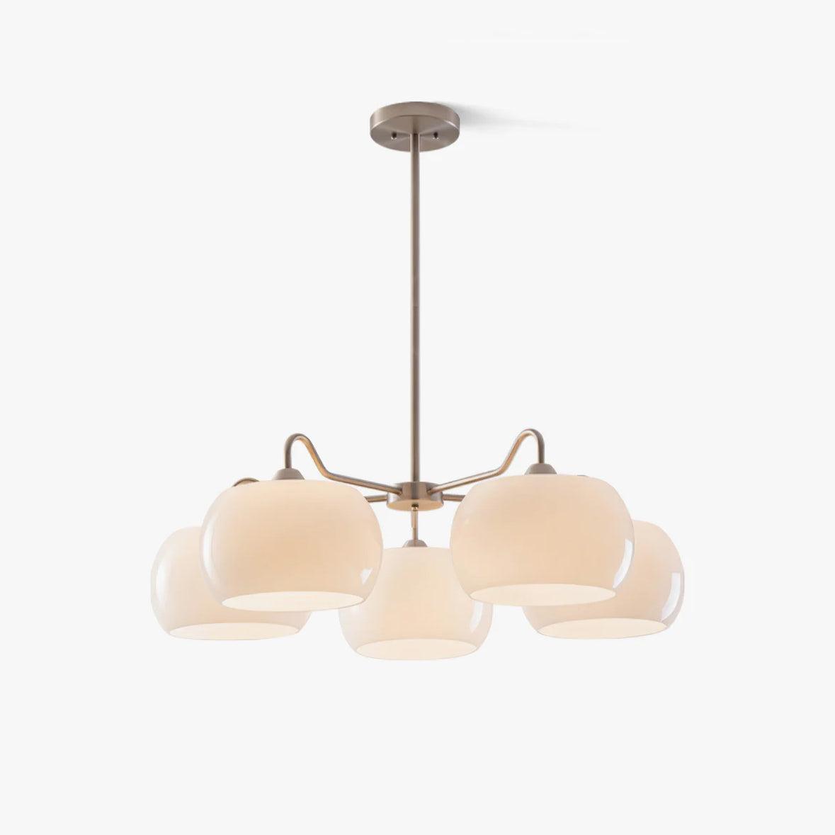 Lustre Rosalinde en verre et métal – vue 6