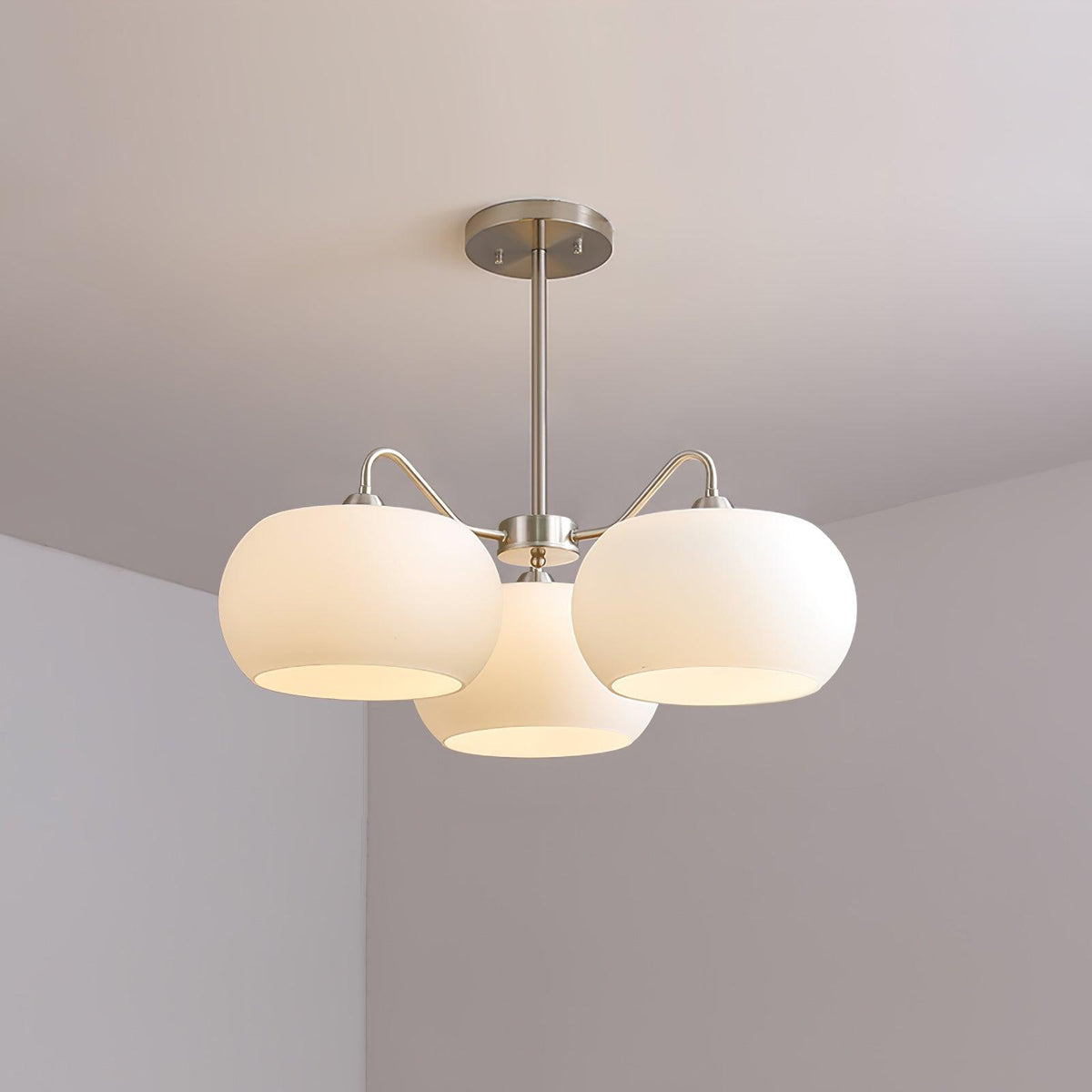 Lustre Rosalinde en verre et métal – vue 21