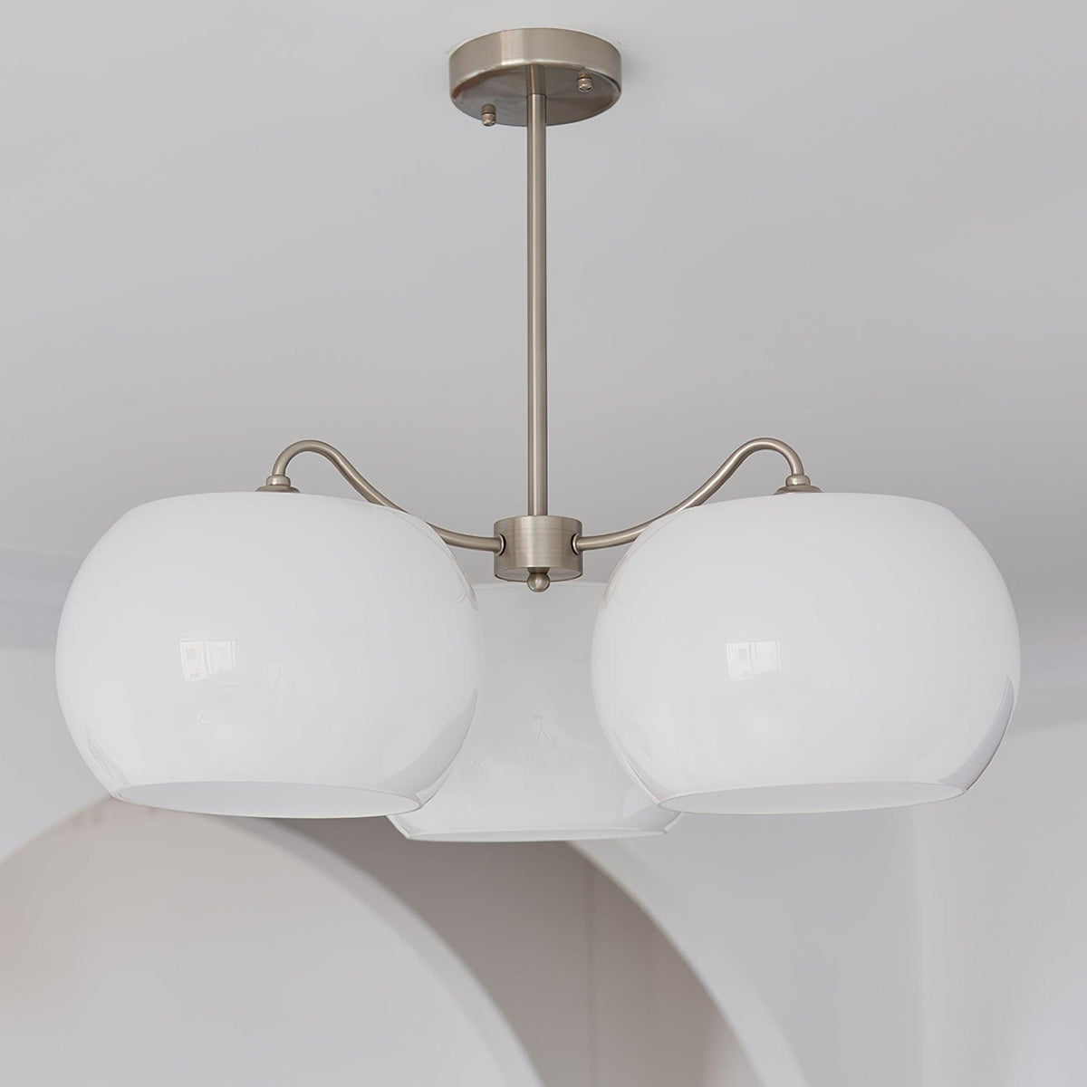 Lustre Rosalinde en verre et métal – vue 10