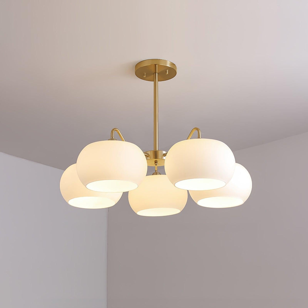Lustre Rosalinde en verre et métal – vue 30