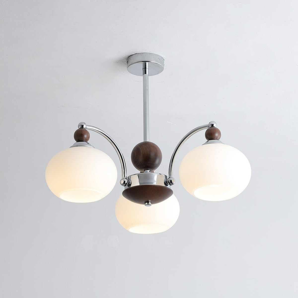 Lustre Fontaine en verre et fer – vue 13