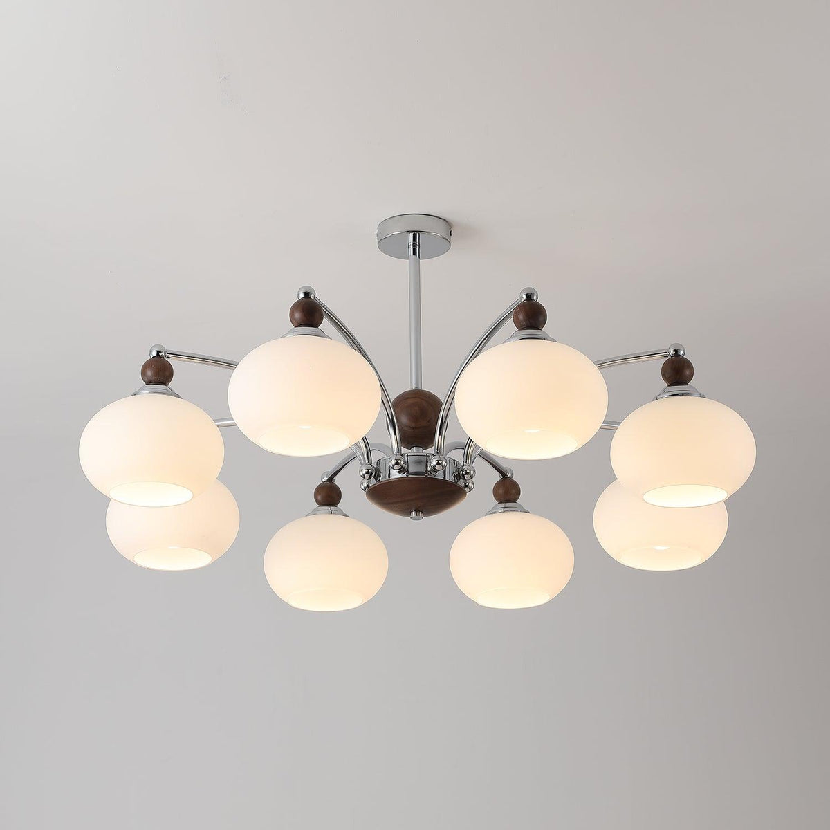 Lustre Fontaine en verre et fer – vue 17