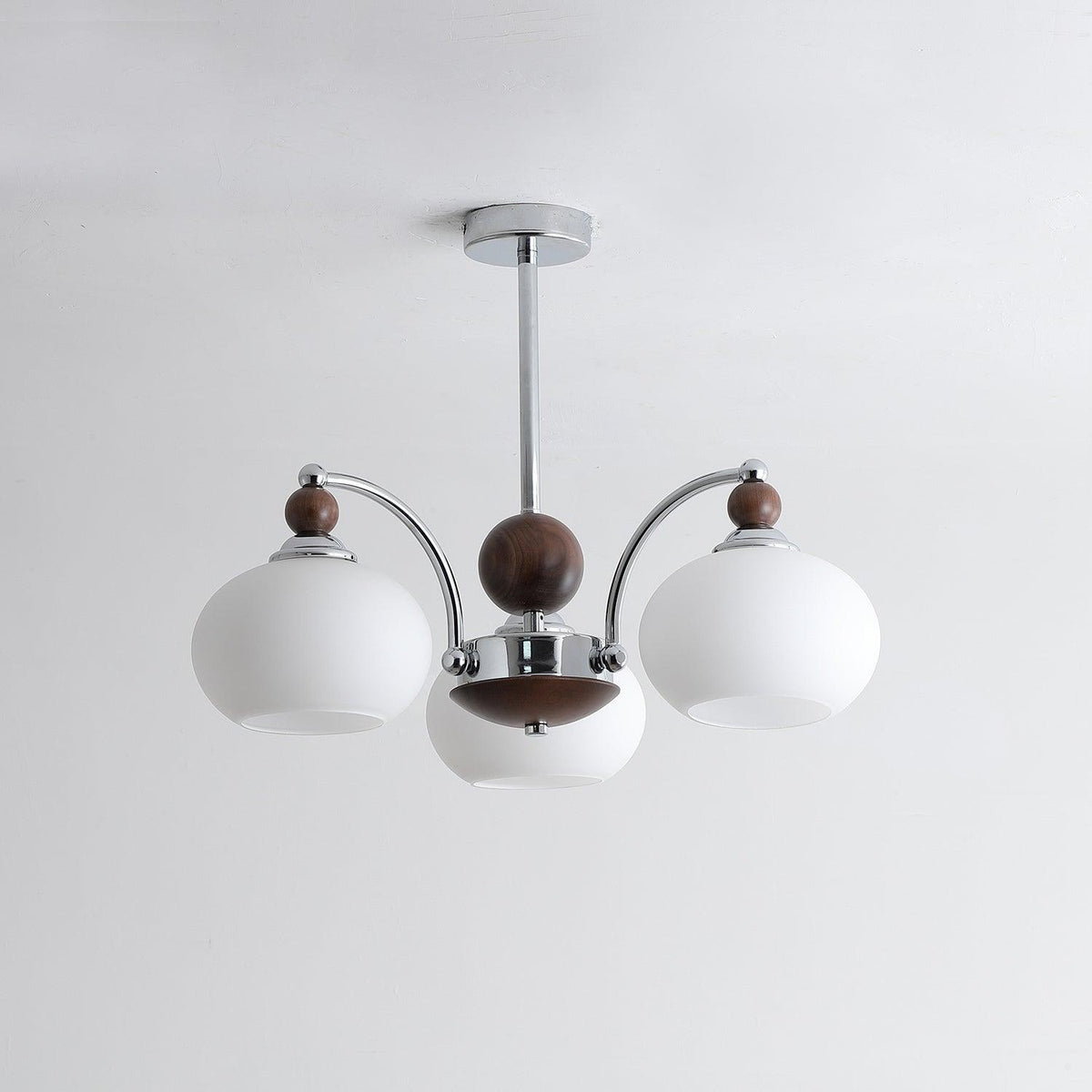 Lustre Fontaine en verre et fer – vue 5