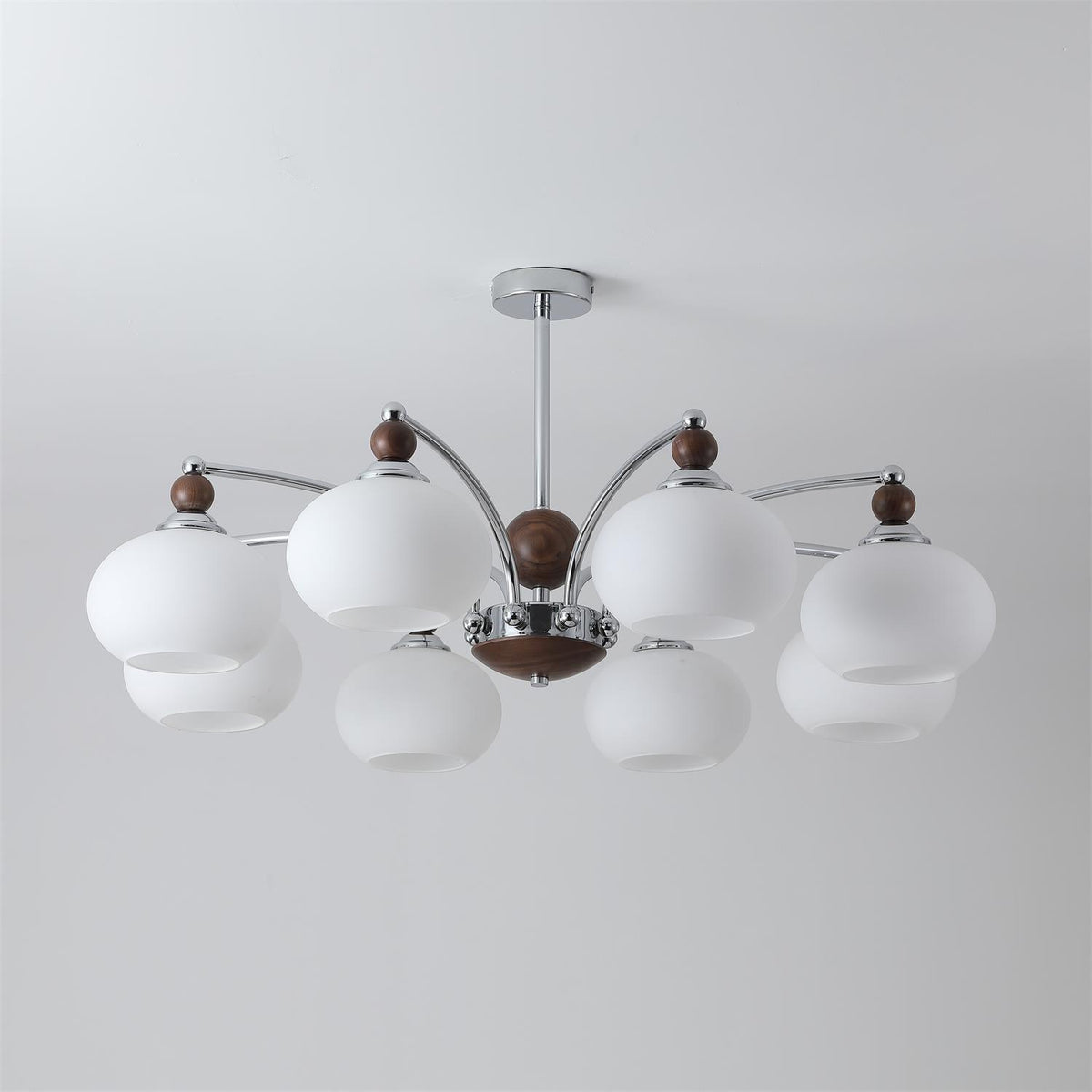 Lustre Fontaine en verre et fer – vue 7
