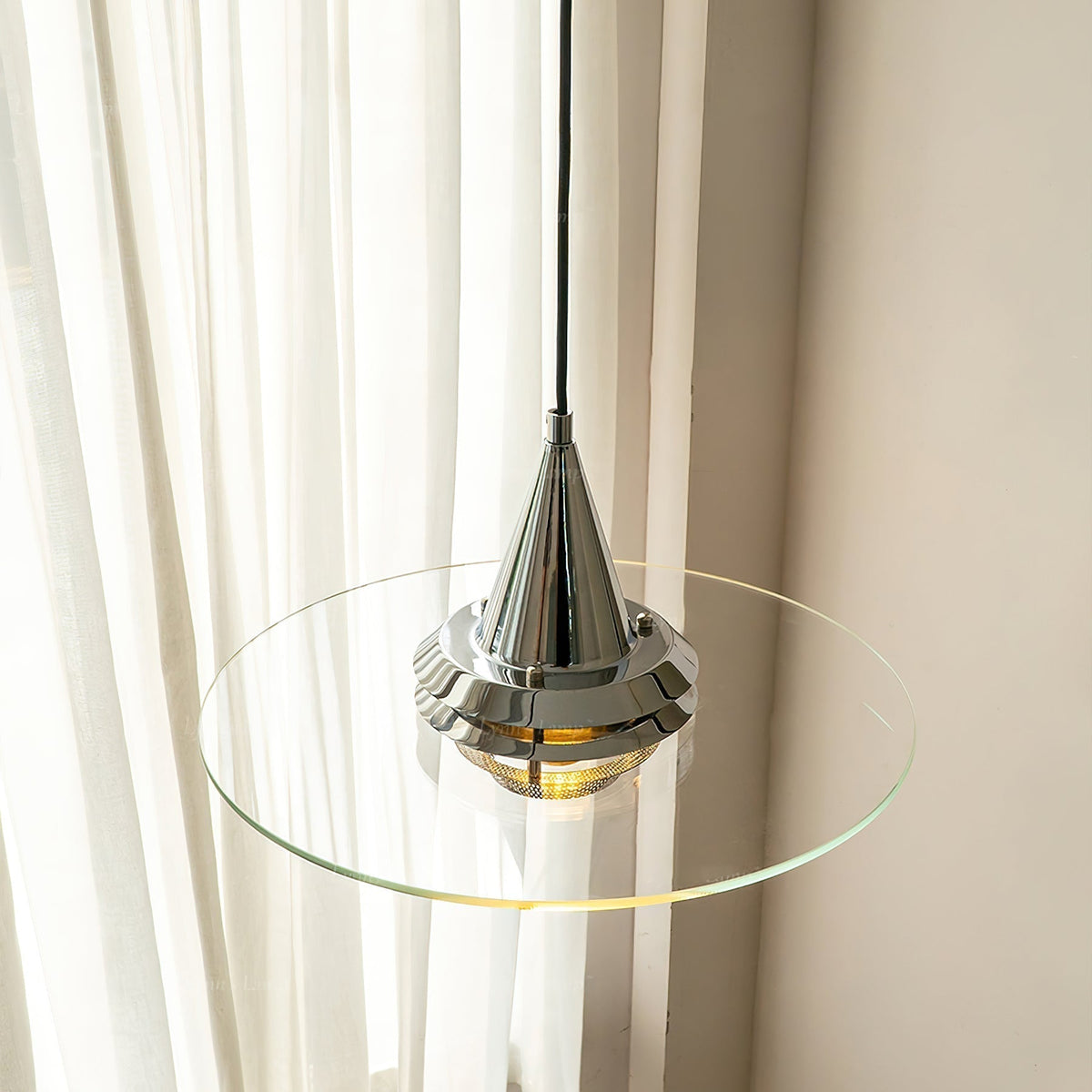 Suspension Adèle en verre et métal – vue 5