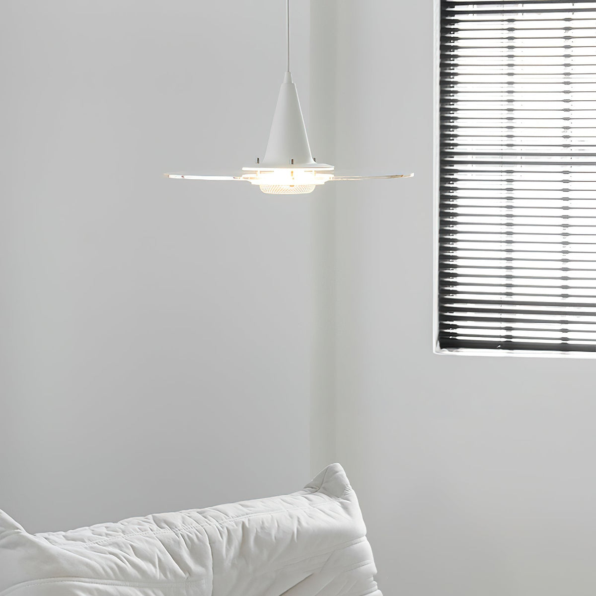 Suspension Adèle en verre et métal – vue 6