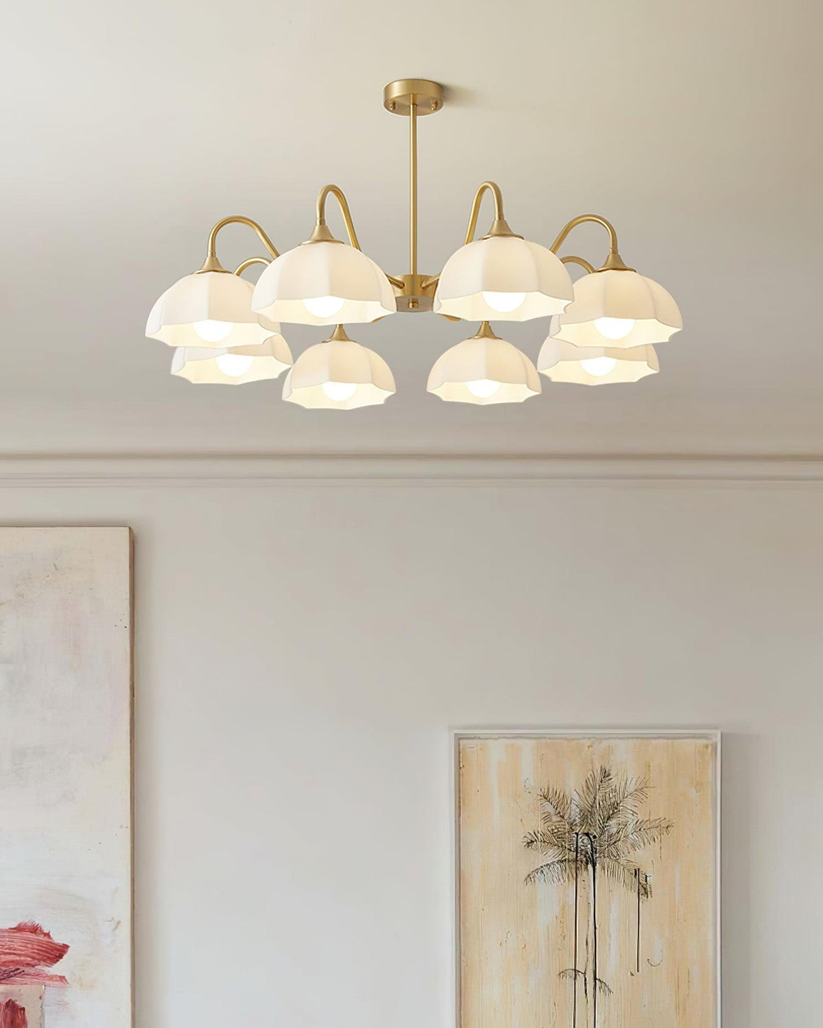 Lustre Sierra en verre et cuivre – vue 44