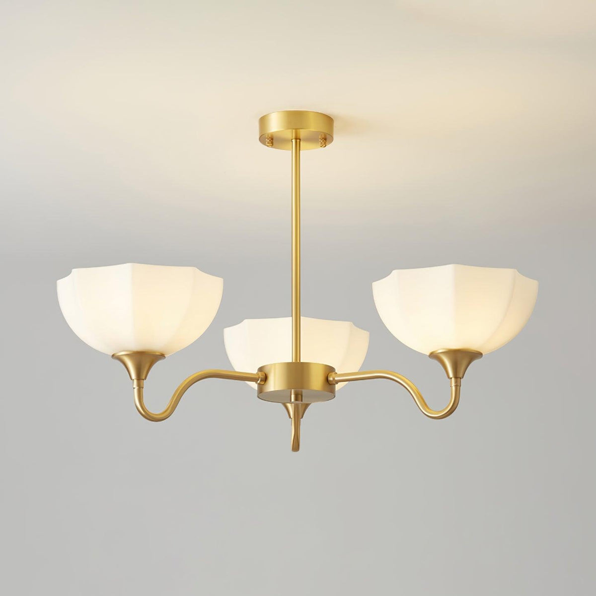 Lustre Sierra en verre et cuivre – vue 36
