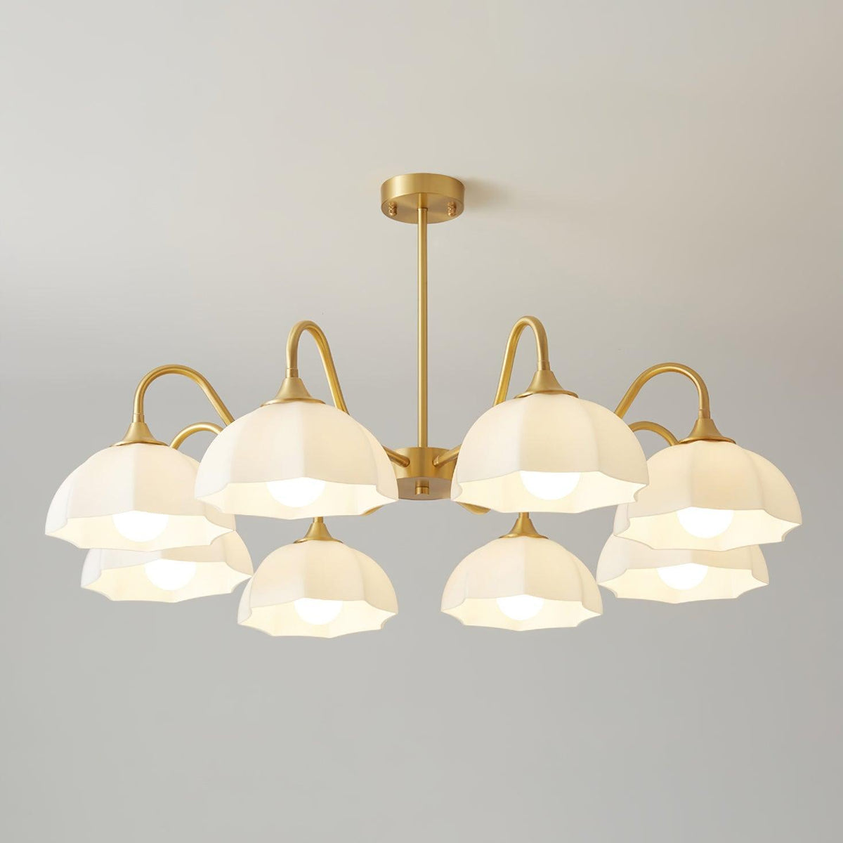 Lustre Sierra en verre et cuivre – vue 39