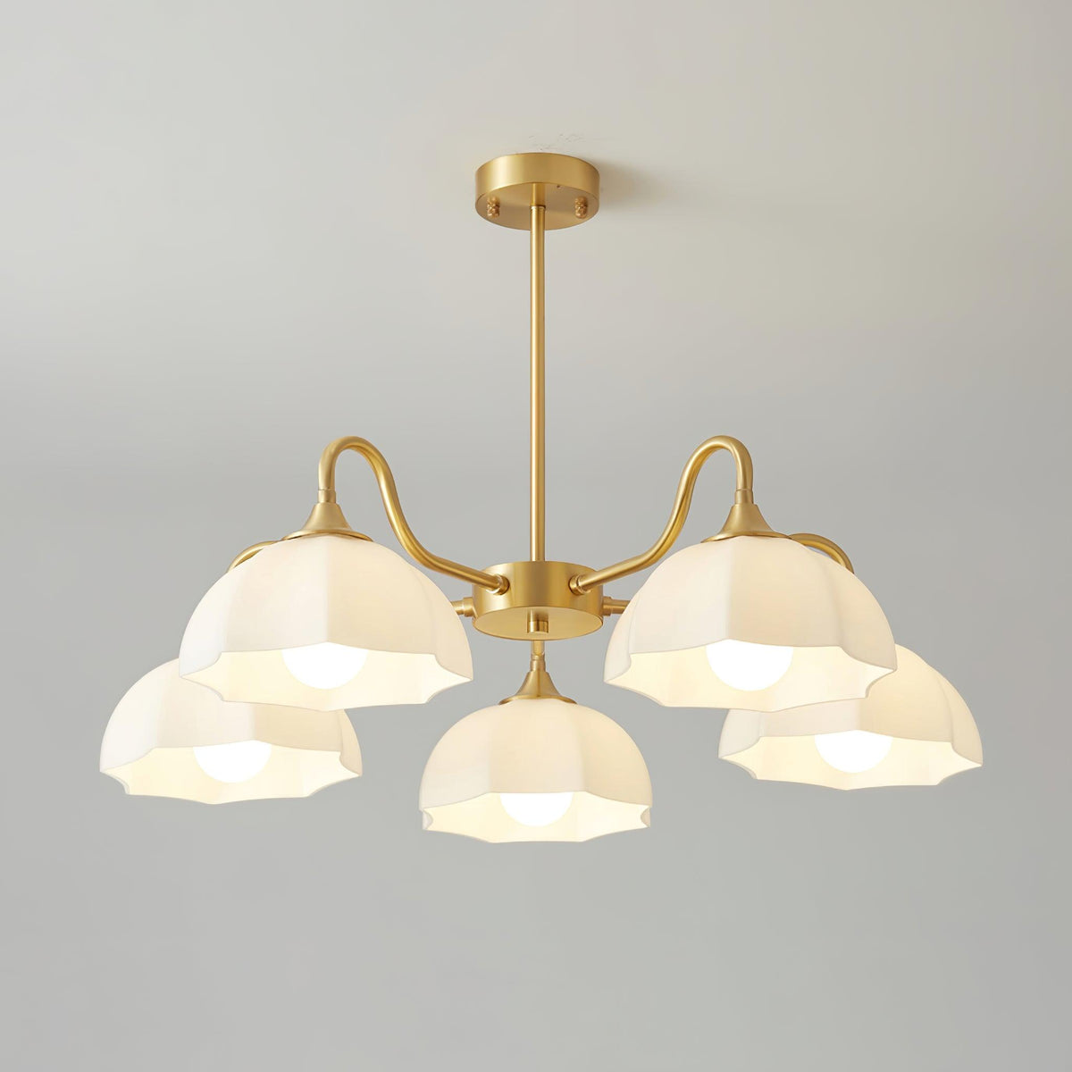 Lustre Sierra en verre et cuivre – vue 37