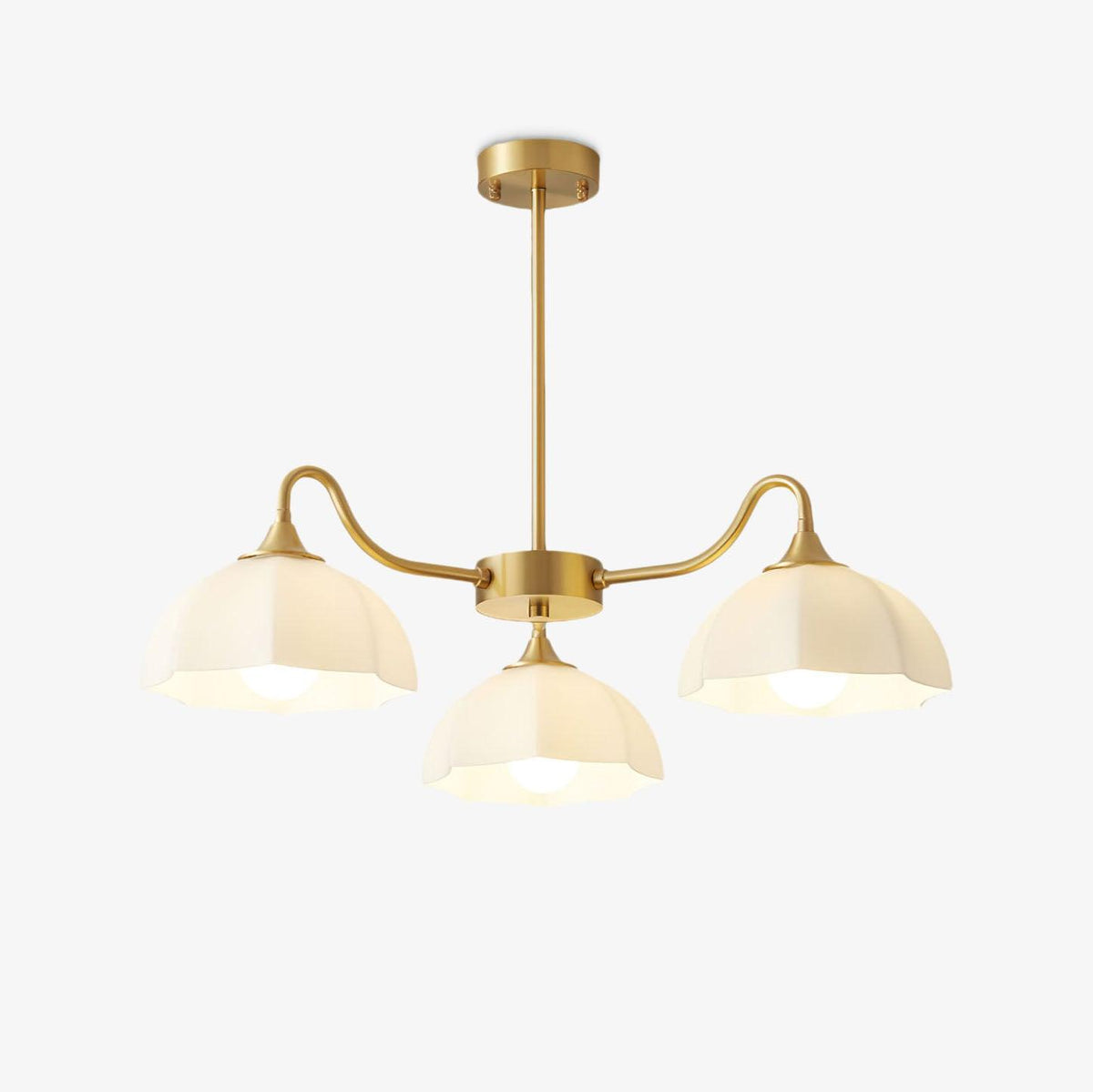 Lustre Sierra en verre et cuivre – vue 11