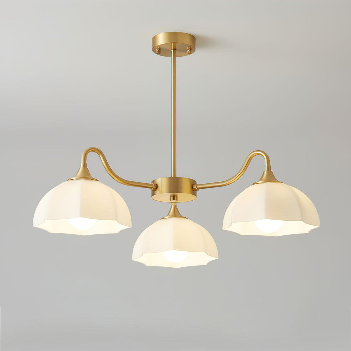 Lustre Sierra en verre et cuivre – vue 34
