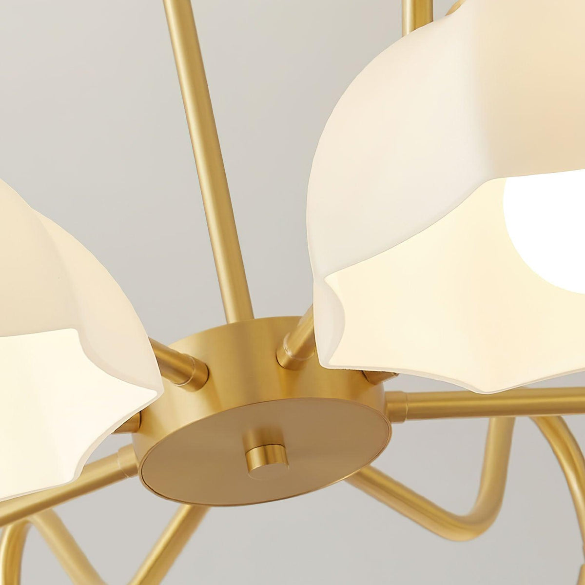 Lustre Sierra en verre et cuivre – vue 45