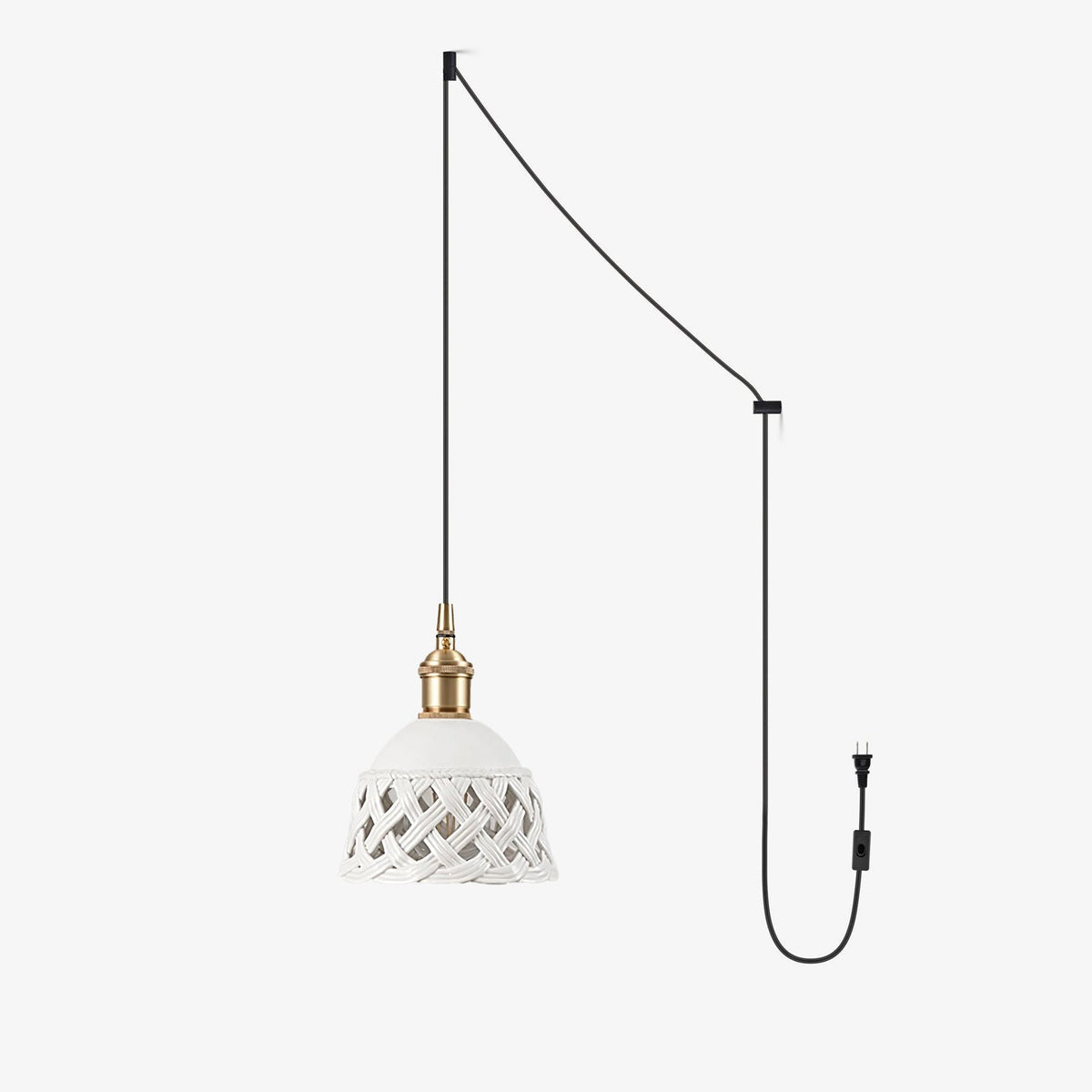 Suspension Mimosa en céramique et laiton – vue 20