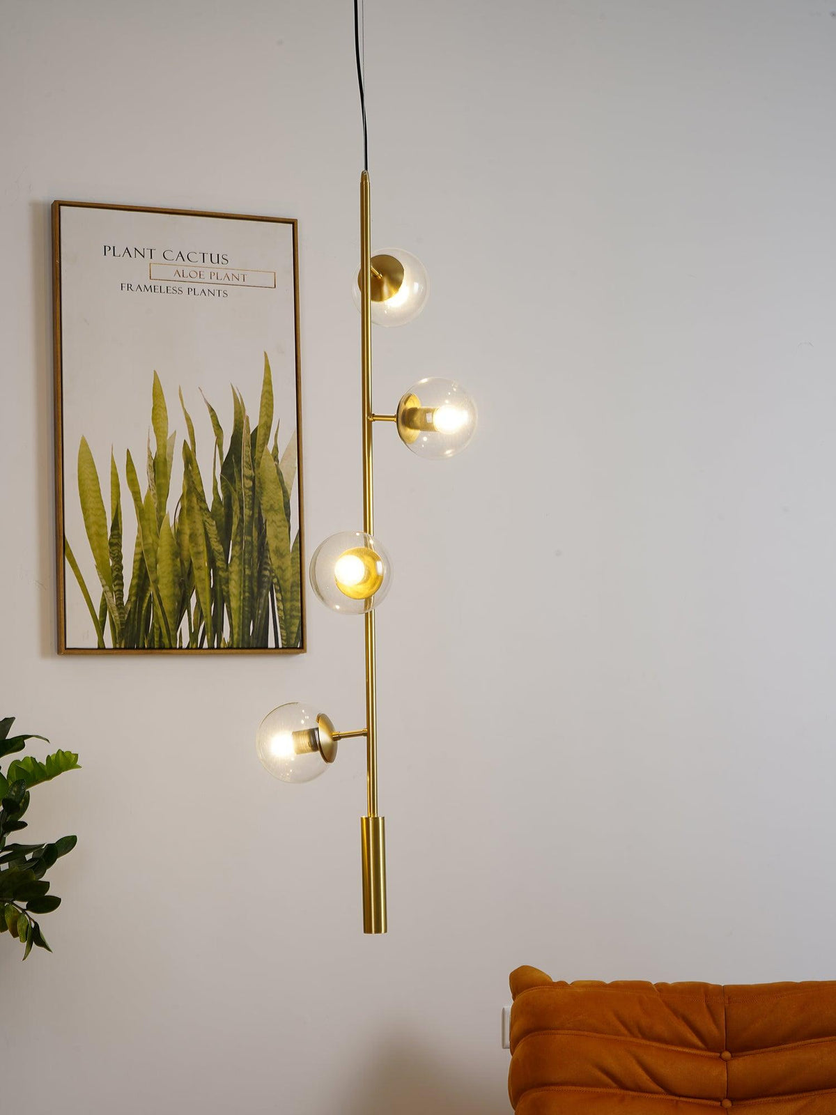 Suspension Citronnelle en verre et laiton – vue 20